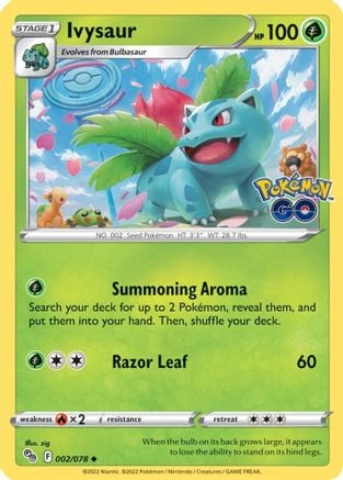 Ivysaur - Pokémon GO 002/078 [ Italiano / Inglese ]