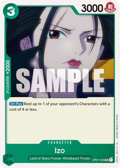 Izo OP01-033 [ Inglese / Giapponese / Francese / Cinese Semplificato ]