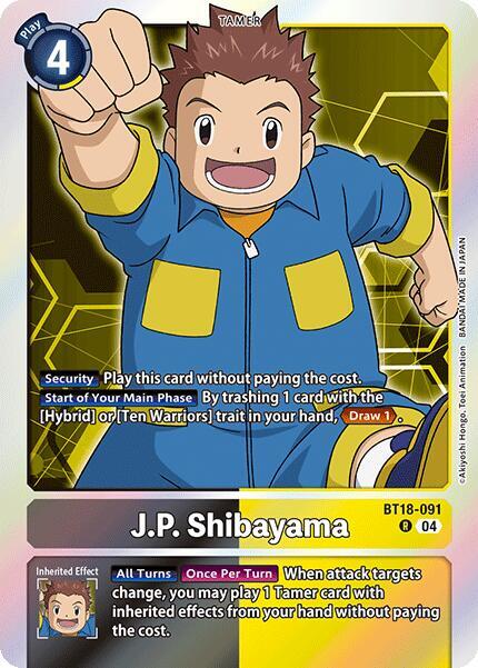 J P Shibayama BT18-091 [ Inglese / Giapponese ]