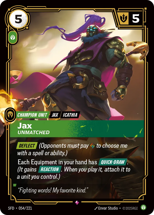 Jax - Unmatched [ Inglese / Giapponese / Cinese Semplificato ]
