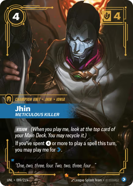 Jhin - Meticulous Killer (EPIC) [ Inglese / Cinese Semplificato ]