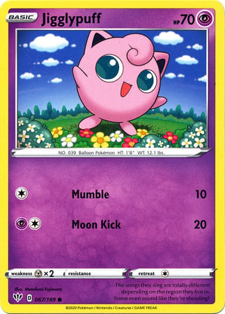 Jigglypuff - Fiamme Oscure 067/189 [ Italiano / Inglese ]