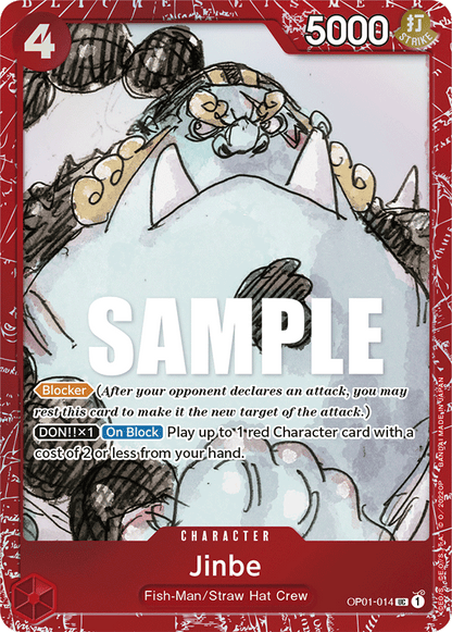 Jinbe OP01-014 [ Inglese / Giapponese / Francese / Cinese Semplificato ]