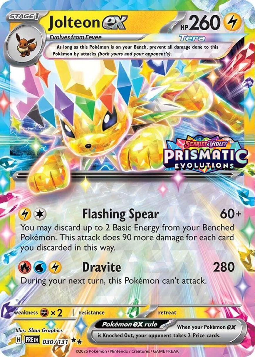 Jolteon-ex - Evoluzioni Prismatiche 030/131 [ Italiano / Inglese ]