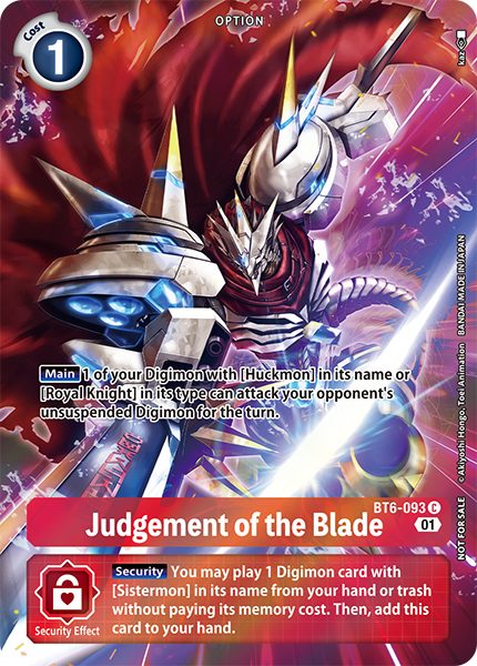 Judgement of the Blade BT6-093 [ Inglese / Giapponese ]