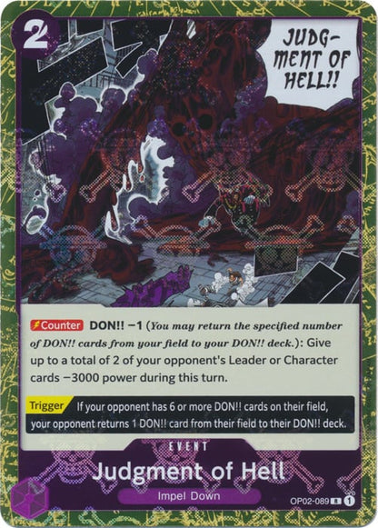 Judgment of Hell OP02-089 [ Inglese / Giapponese / Francese / Cinese Semplificato ]
