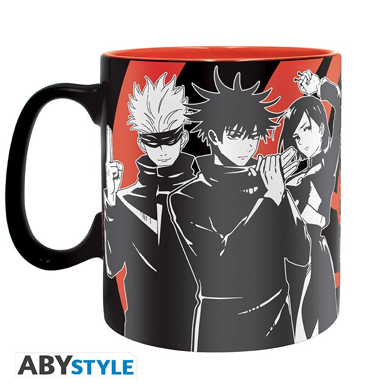 Jujutsu Kaisen - Tazza - 460 Ml - Group Black & White - Con Box - AbyStyle
