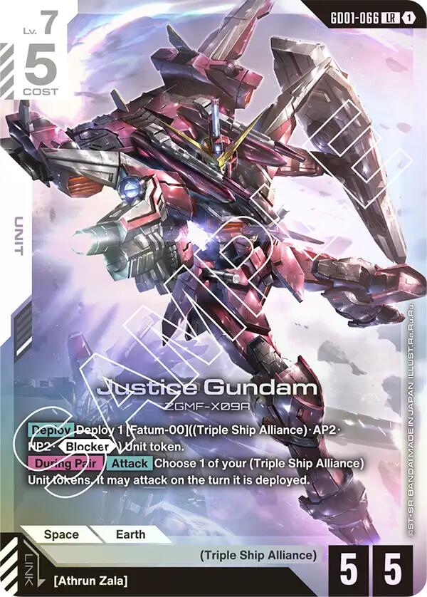 Justice Gundam GD01-066 [ Inglese / Giapponese ]