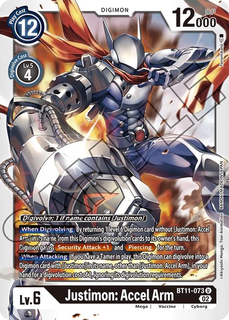 Justimon : Accel Arm BT11-073 [ Inglese / Giapponese ]