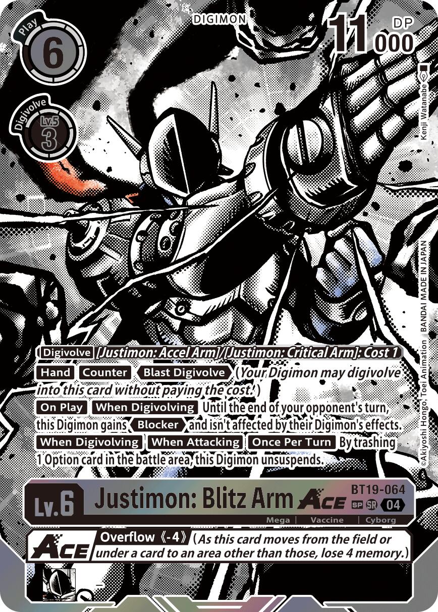 Justimon: Blitz Arm ACE BT19-064 [ Inglese / Giapponese ]