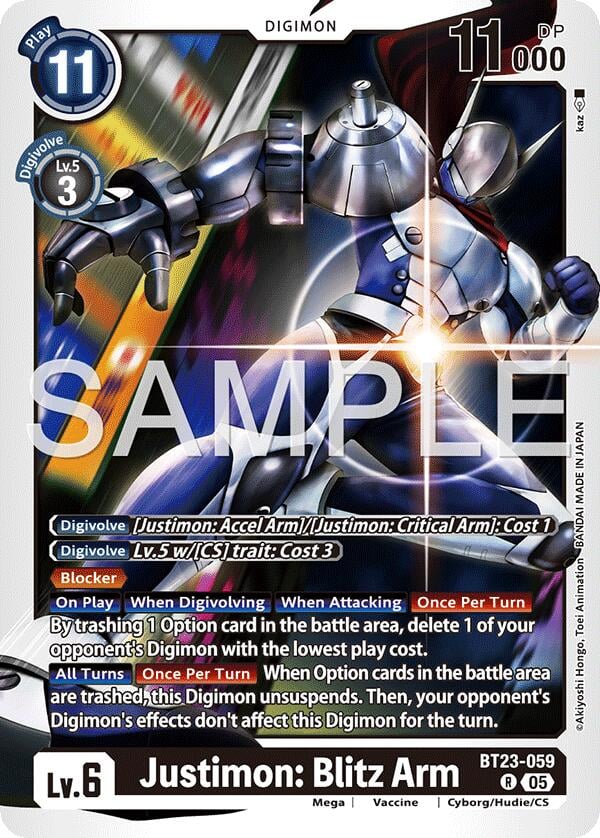 Justimon : Blitz Arm BT23-059 [ Inglese / Giapponese ]