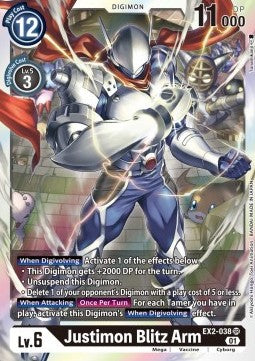 Justimon Blitz Arm EX2-038 [ Inglese / Giapponese ]