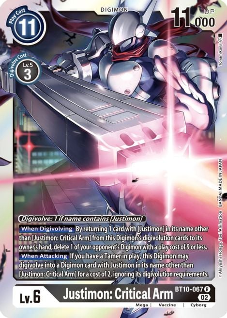 Justimon : Critical Arm BT10-067 [ Inglese / Giapponese ]