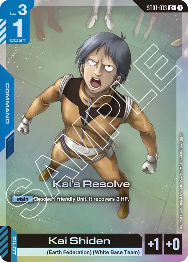 Kai's Resolve ST01-013 [ Inglese / Giapponese ]