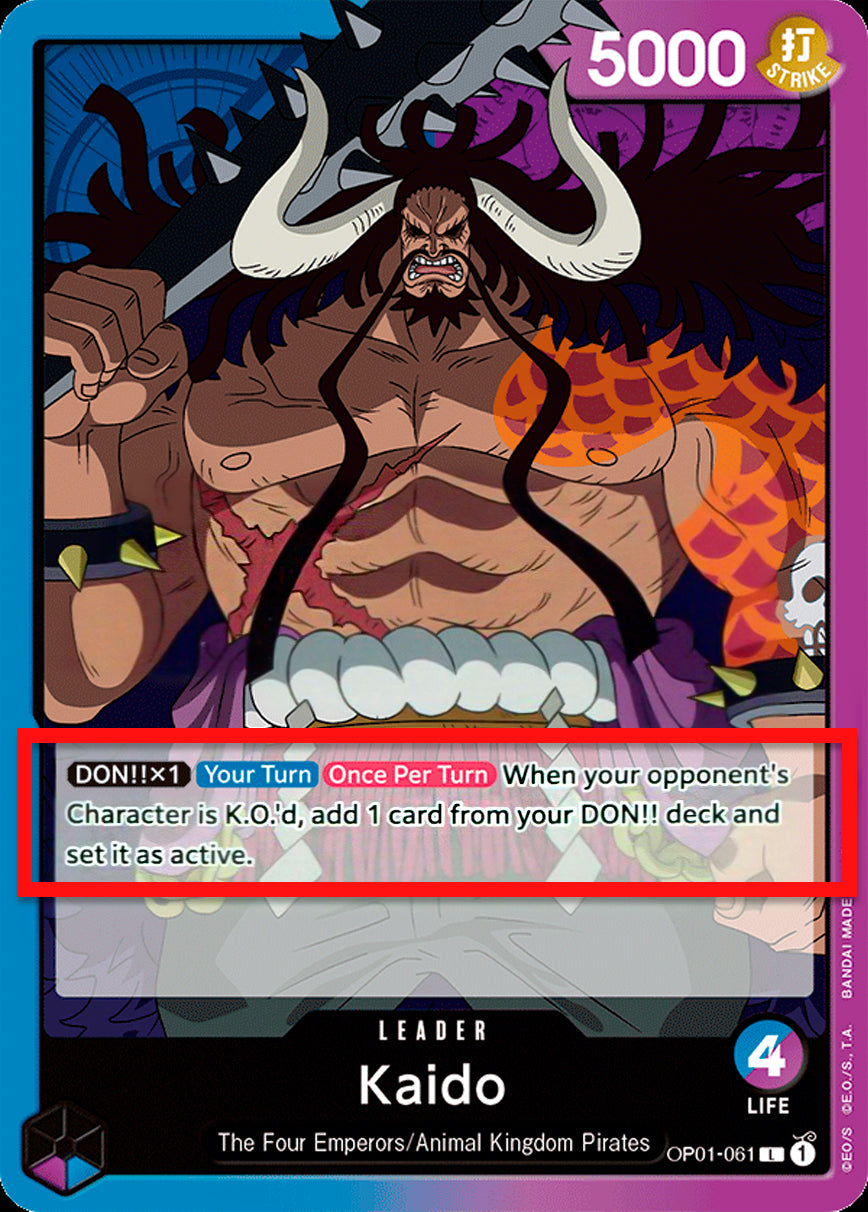 Kaido OP01-061 [ Inglese / Giapponese / Francese / Cinese Semplificato ]