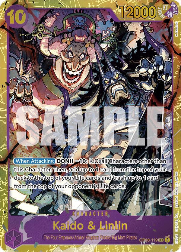 Kaido & Linlin OP08-119 [ Inglese / Giapponese / Francese / Cinese Semplificato ]