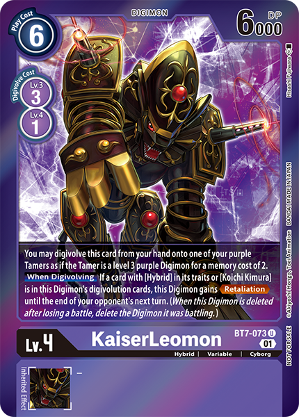 KaiserLeomon BT7-073 [ Inglese / Giapponese ]