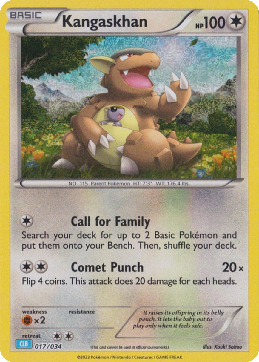 Kangaskhan - Pokémon TCG Classic: Blastoise & Suicune ex Deck 017/034 [ Inglese ]