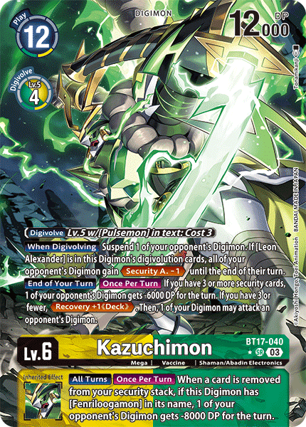 Kazuchimon BT17-040 [ Inglese / Giapponese ]