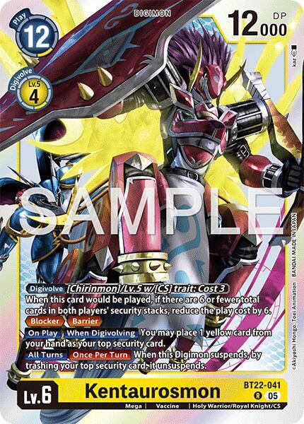 Kentaurosmon BT22-041 [ Inglese / Giapponese ]