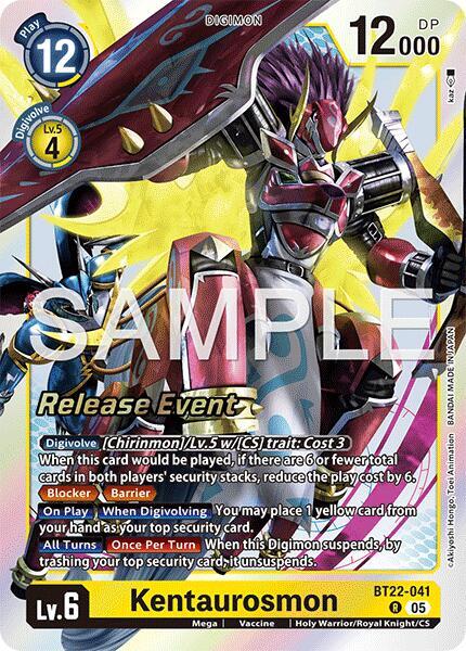 Kentaurosmon BT22-041 [ Inglese / Giapponese ]