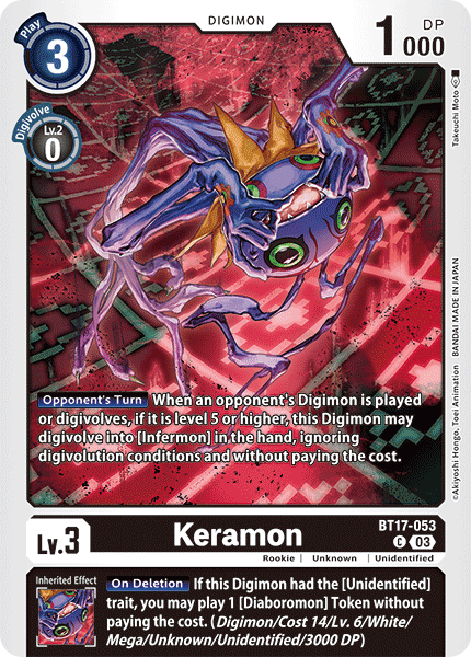Keramon BT17-053 [ Inglese / Giapponese ]