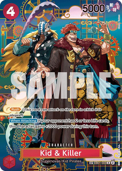 Kid & Killer EB01-003 [ Inglese / Giapponese / Francese / Cinese Semplificato ]