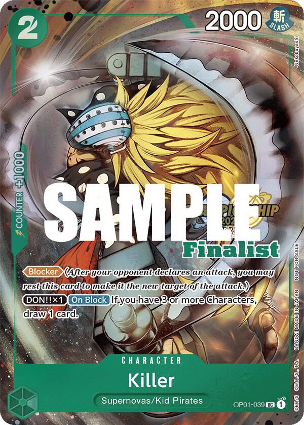 Killer OP01-039 [ Inglese / Giapponese / Francese / Cinese Semplificato ]