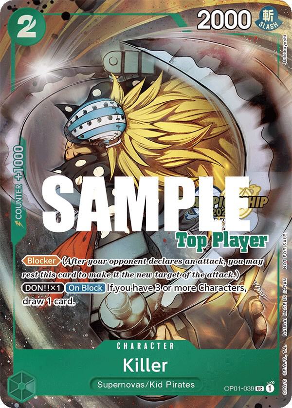 Killer OP01-039 [ Inglese / Giapponese / Francese / Cinese Semplificato ]
