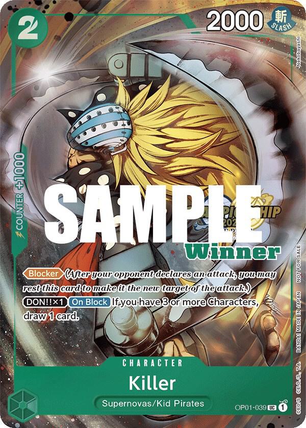 Killer OP01-039 [ Inglese / Giapponese / Francese / Cinese Semplificato ]