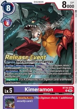Kimeramon BT19-070 [ Inglese / Giapponese ]