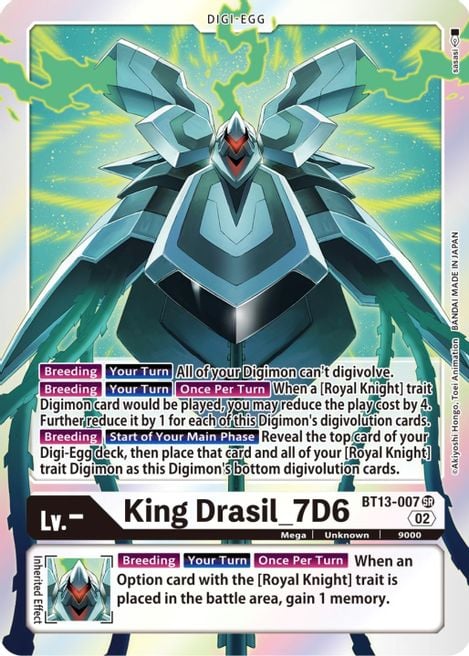 King Drasil_7D6 BT13-007 [ Inglese / Giapponese ]