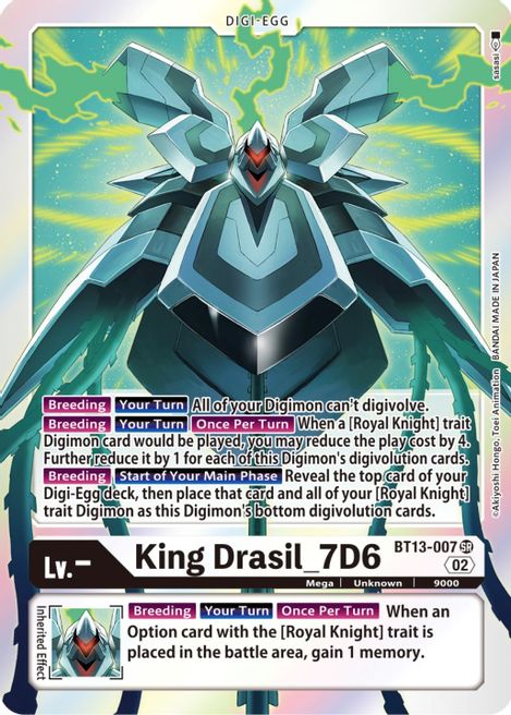 King Drasil_7D6 BT13-007 [ Inglese / Giapponese ]