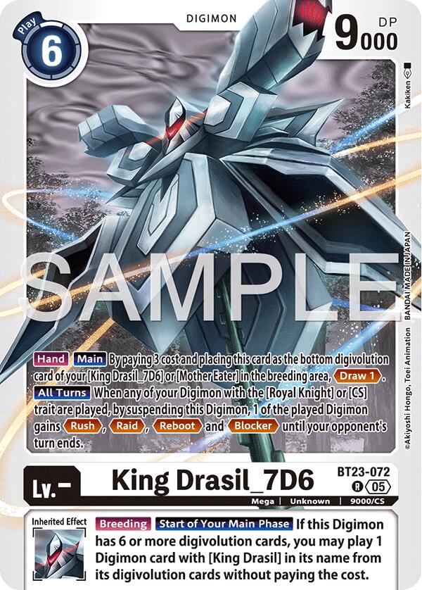 King Drasil_7D6 BT23-072 [ Inglese / Giapponese ]