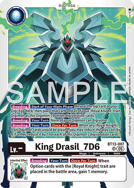 King Drasil_7D6 BT13-007 [ Inglese / Giapponese ]