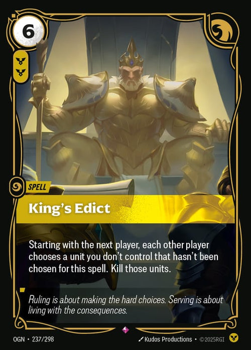 King's Edict (RARE) [ Inglese / Cinese Semplificato ]