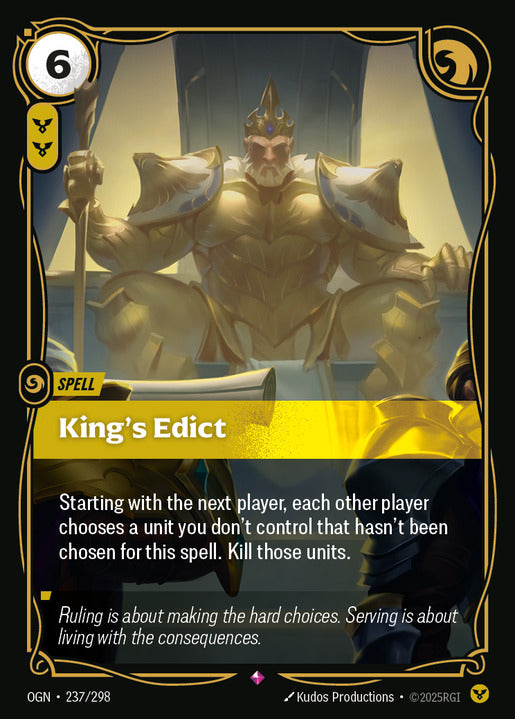 King's Edict (RARE) [ Inglese / Cinese Semplificato ]