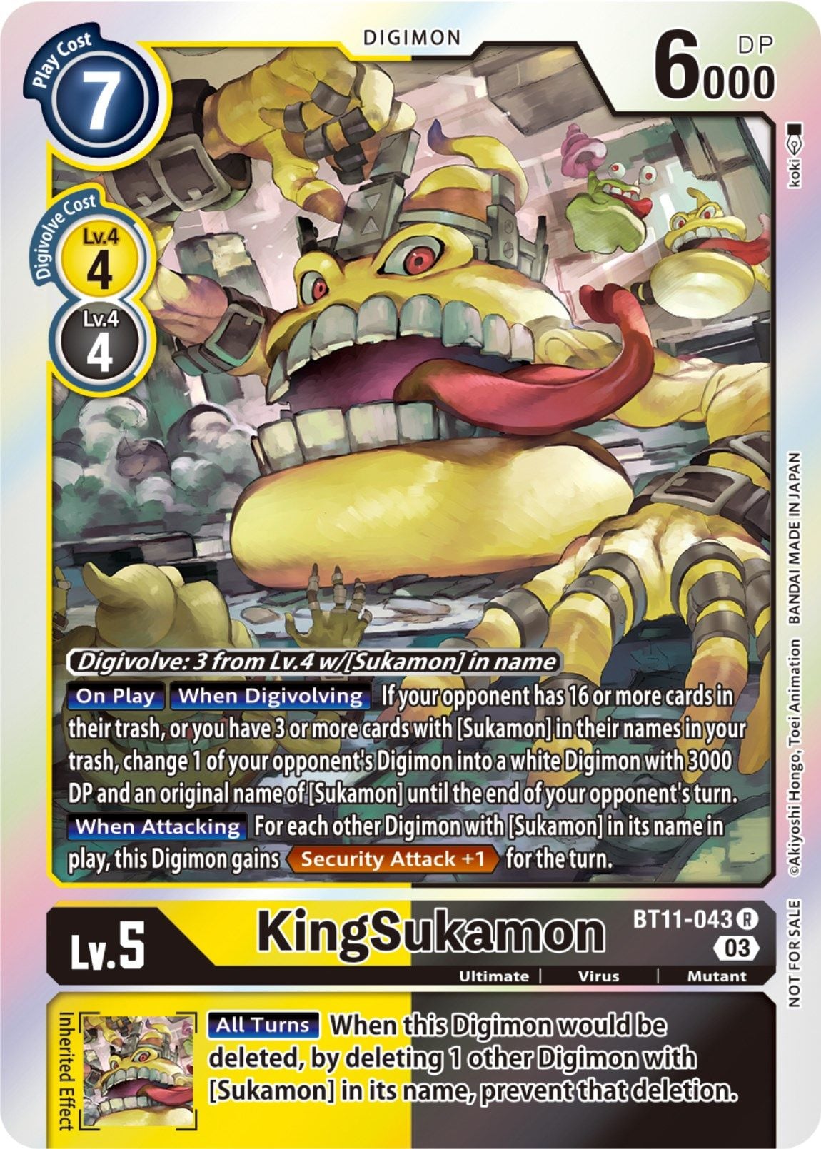 KingSukamon BT11-043 [ Inglese / Giapponese ]