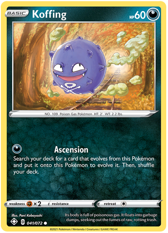 Koffing - Destino Splendente 041/072 [ Italiano / Inglese ]