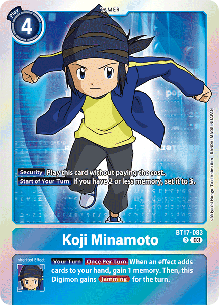 Koji Minamoto BT17-083 [ Inglese / Giapponese ]