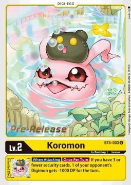 Koromon BT4-003 [ Inglese / Giapponese ]