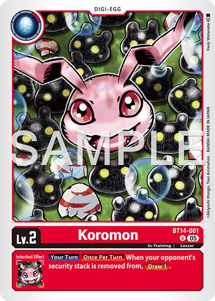Koromon BT14-001 [ Inglese / Giapponese ]