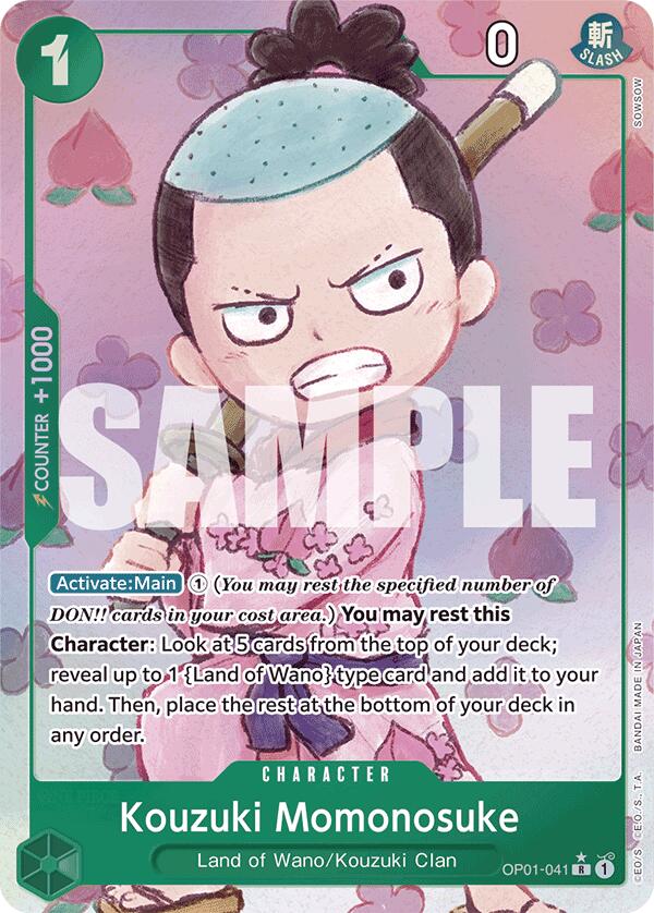 Kouzuki Momonosuke OP01-041 [ Inglese / Giapponese / Francese / Cinese Semplificato ]
