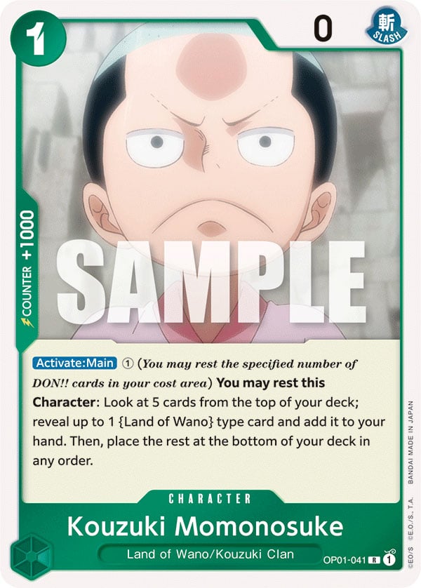 Kouzuki Momonosuke OP01-041 [ Inglese / Giapponese / Francese / Cinese Semplificato ]