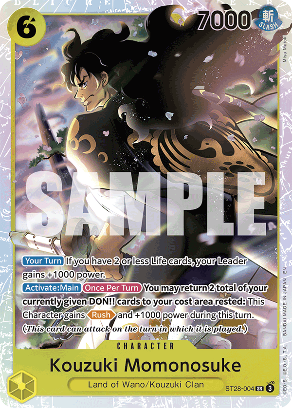 Kouzuki Momonosuke ST28-004 [ Inglese / Giapponese / Francese / Cinese Semplificato ]