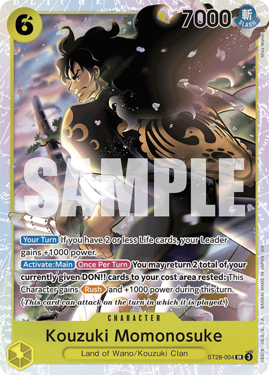 Kouzuki Momonosuke ST28-004 [ Inglese / Giapponese / Francese / Cinese Semplificato ]