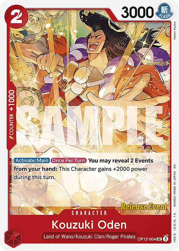 Kouzuki Oden OP12-004 [ Inglese / Giapponese / Francese / Cinese Semplificato ]