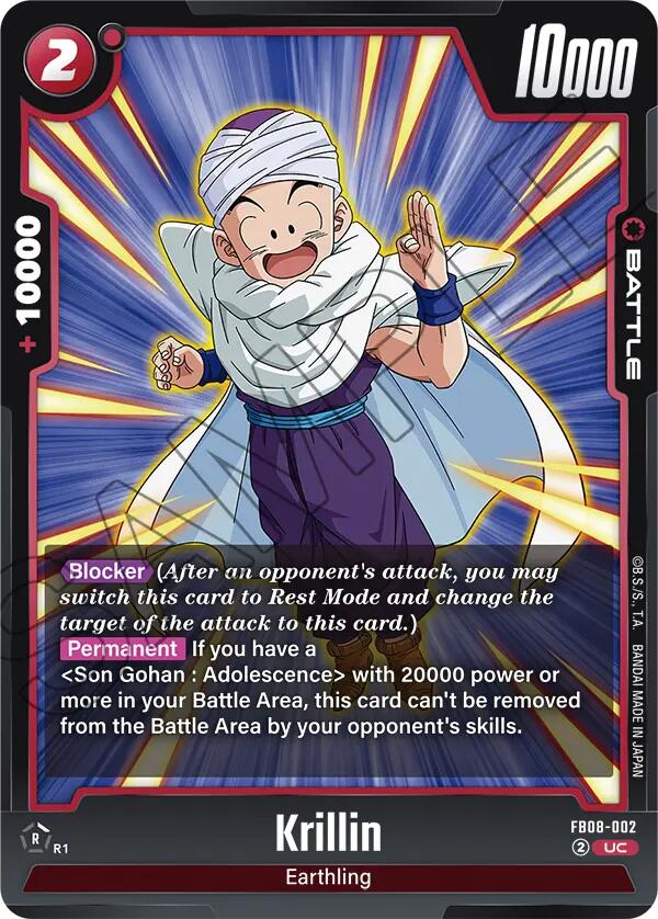 Krillin FB08-002 [ Inglese / Giapponese ]