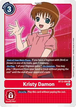 Kristy Damon BT13-094 [ Inglese / Giapponese ]