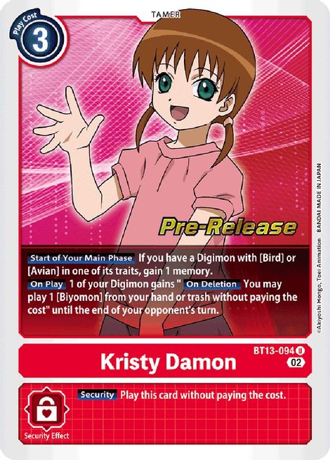 Kristy Damon BT13-094 [ Inglese / Giapponese ]